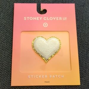 Brand New Stoney Clover Lane x Target White & Gold Heart Patch *Rare - Sold Out*